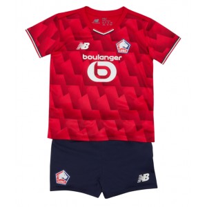 Fotbalové Dres Lille OSC Dětské Domácí Oblečení 2025-26 Krátký Rukáv (+ trenýrky)